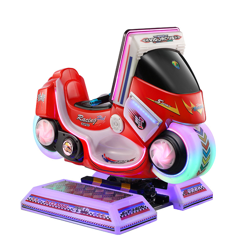 Coin Operated Kiddie Ride - アミューズメントコイン式子供向け乗り物ビデオスイングゲームマシン、ゲームセンター販売促進用モーター