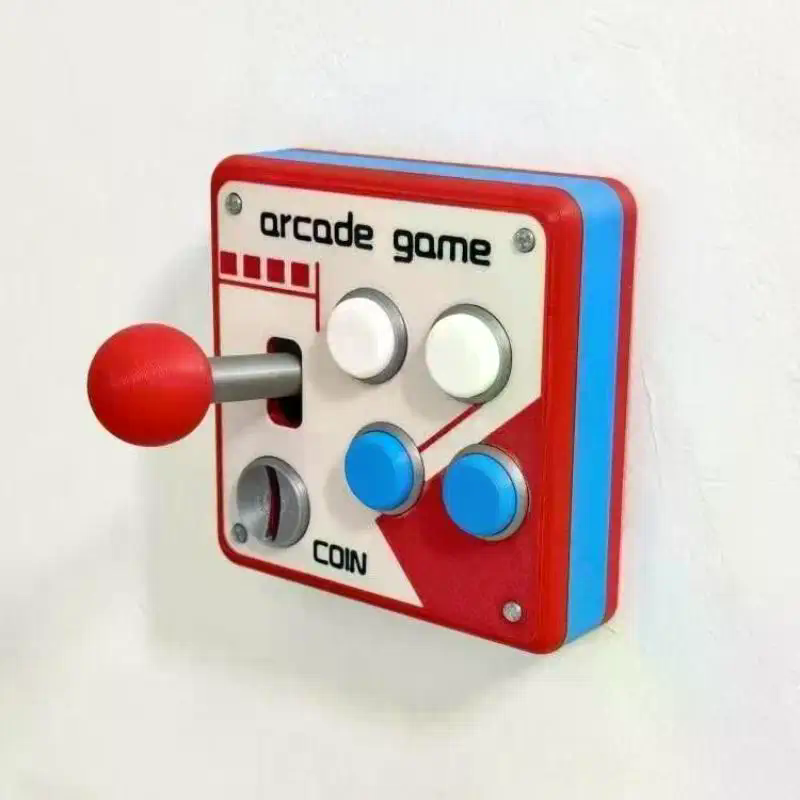 Arcade Games & Vending Co - /GJ/レトロゲームコンソールジョイスティックスイッチクリエイティブ3Dデコレーションアーケードパネルソケットコントロールデコレーションギフトおもちゃ