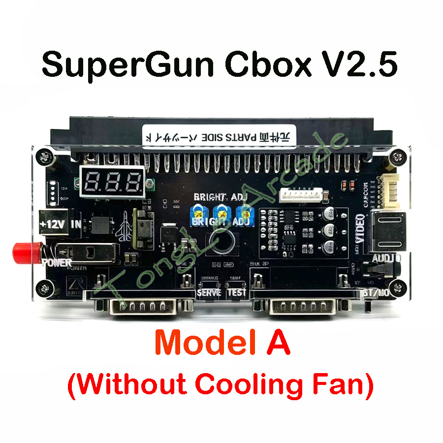 Arcade Game Jackpot - DC 12V Cboxバージョン2.5ハイパワースーパーガンJAMMAからDB15へのゲームパッドコンバーター（アーケードゲーム基板MVS、IGS、CPS1、CPS2、Pandora Box用）