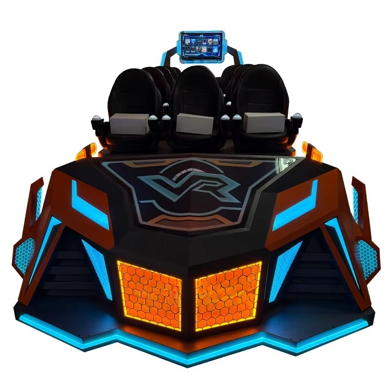 Arcade Games & Vending Co - VR戦艦2026 新型AR/VRエンターテイメント 9人乗り5Dローラーコースターシミュレーター 3Dアーケードゲーム機 7Dフライトシミュレーター