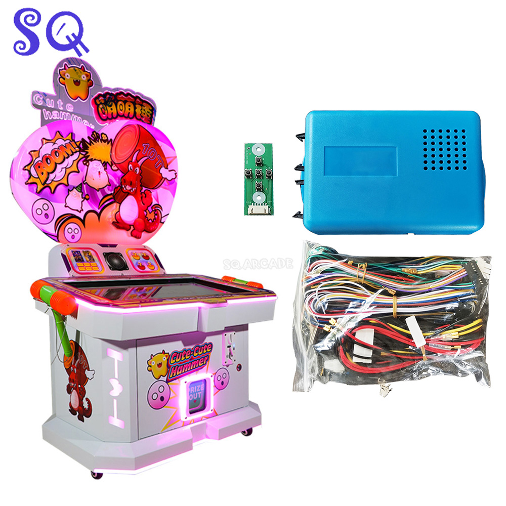 Gun Shooting Arcade - タッチスクリーンタッピングマジックかわいいヒッティングハンマーアーケード DIY キットマシンセットマザーボードケーブルコインインゲーム機子供のためのアミューズメント