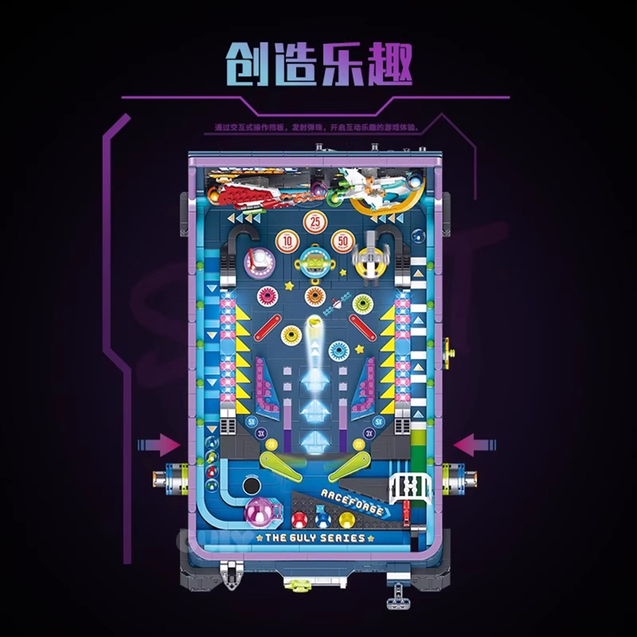 高品質ビルディングブロックピンボールマシン、ゲームテーブル、 - Skee Ball Arcade のレビューと価格