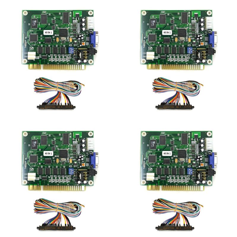 効率的な4X 60 in 1マルチケードPCBボードアーケー - Usb Game Board Jamma のレビューと価格