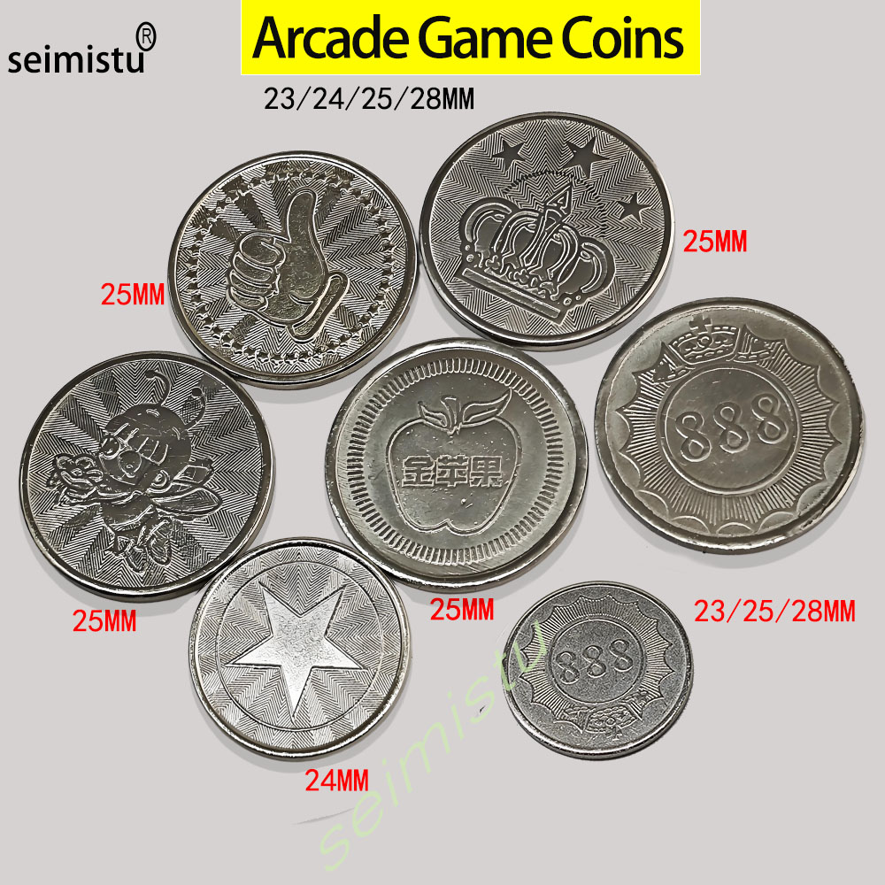 100個 ステンレス製 23/24/25mm トークン クラ - Arcade Game Vending Machine のレビューと価格