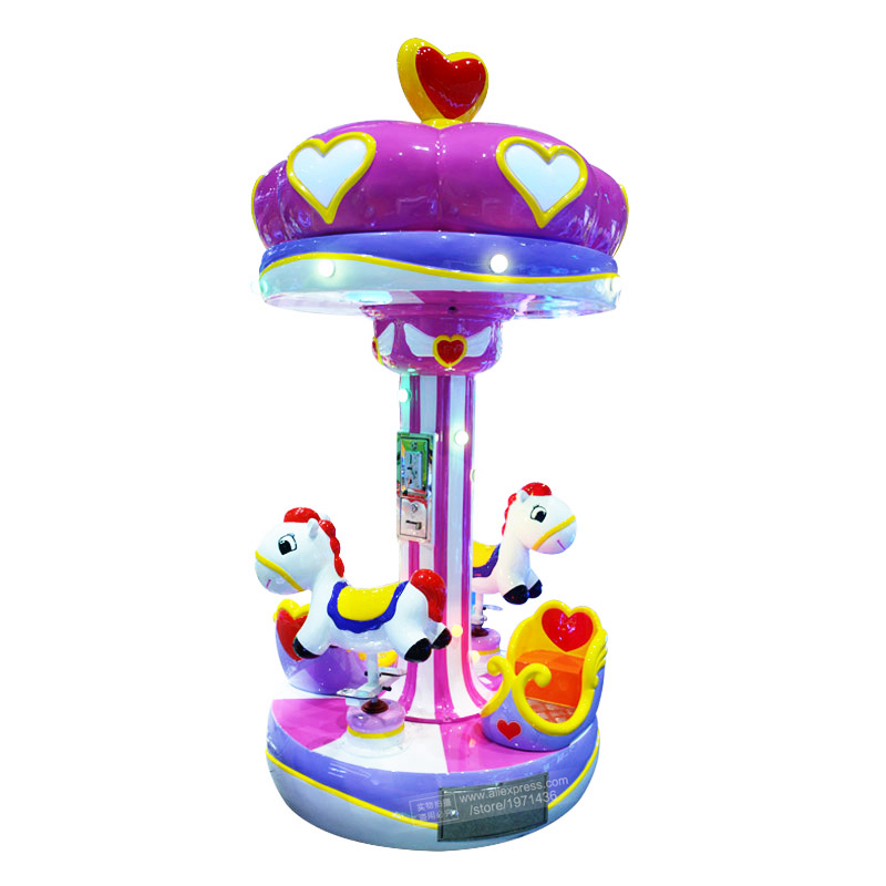 電動メリーゴーランド 3人乗り 子供用 コイン式 ファイバー - Coin Operated Kiddie Ride のレビューと価格