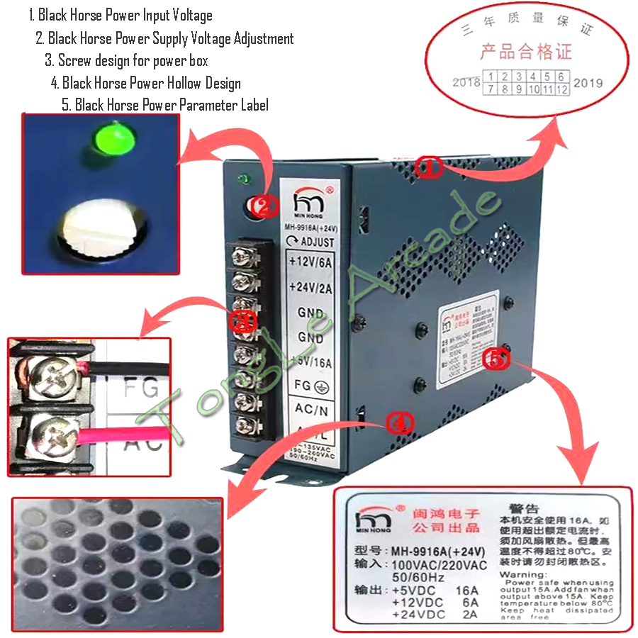 アーケードJammaパーツ MH-16A(-5V) 5V 1 - Coin Acceptor Selector のレビューと価格